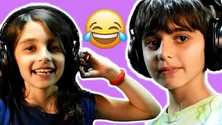 كواليس أثناء تسجيل أغنية نجوم الليل من داخل الأستديو شوفو زينب شو عملت مواقف مضحكة لحسين و زينب 