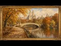 Vintage Central Park Frame TV Art Fall 6 Hours No Sound