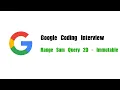 Google Coding Interview Question Leetcode 304 Range Sum Query 2D - Immutable