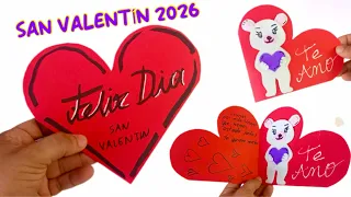 Carta Corazon con mensaje oculto ❤️ ideas san valentin 2026