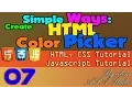 Create HTML Color Picker Simple Way 07 Replace Color to Object with Javascript Javascript PHP Tut