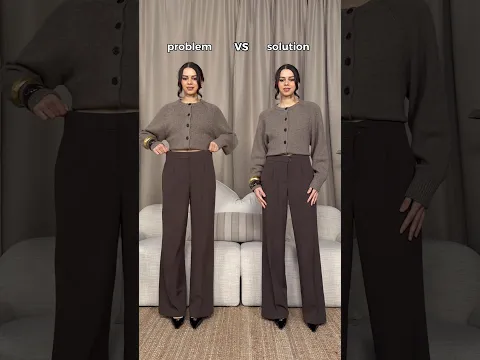 How to fix your yoo big pants 👖 | Would you try this? Subscribe for more styling tips 🤍 #styling