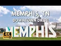 Memphis Tennessee USA Driving With Street Sounds 4k