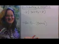 Distributing a Negative Number