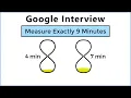 Can You Solve Google s 2 Hourglass Interview Question