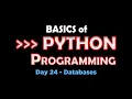 Python Course - Day 24