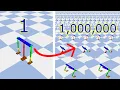 Simulating 1 Million Robots with Python for Real Life Robot Test