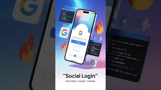 Social Login in React Native with Google Firebase Android iOS