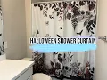 Halloween Shower Curtain Review Gothic Skull Raven Decor