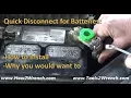 How to install a battery quick disconnect for long-time storage of a vehicle Theft prevention too