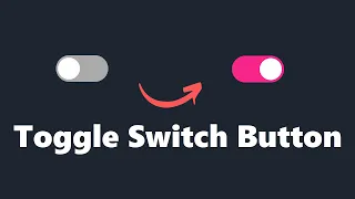 Animated Toggle Switch Button Using HTML CSS