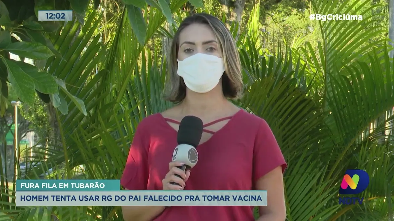 Homem tentar usar documentos do pai já falecido para tomar vacina contra Covid-19 em Tubarão