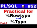 Tutorial Practical for Rowtype and Type in Oracle TechShooterIN