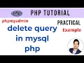 delete query in mysql php php tutorial delete mysql query php