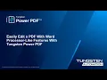 Advanced Editing with Power PDF
