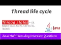Thread States in Java Thread Life Cycle Java Multithreading Interview Questions