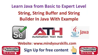 String String Buffer and String Builder In Java With Example In Hindi
