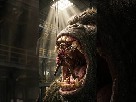 🦍 Does King Kong get toothaches too?#film #fantasy
