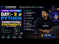 Day 9 Python AI Full Course in Kannada Conditional Statements if elif else ITKannadigaru