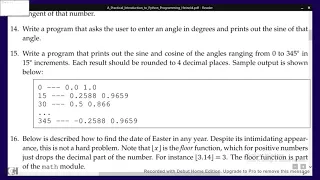 A Practical Introduction To Python Programming - Exercise 3 8 15a