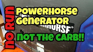 Powerhorse Predator generator no start fix You need to check this It s not the carb