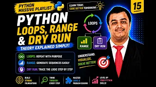 Python 15 Loops range Function Dry Run Explained