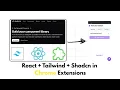 How to make Chrome Extensions using React and Shadcn TypeScript Tailwind Explained in English