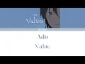 Download Lagu 【Ado】Value Full Version (Lyrics KAN/ROM/ENG)