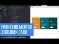 Frontend Mentor 3 Column Layout Challenge - HTML SCSS Project for Beginners