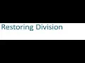 INTEGER DIVISION - Restoring division algorithm for unsigned numbers 27