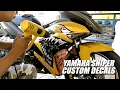 Yamaha Sniper 150 Shark Custom Decals Sticker
