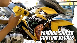 Yamaha Sniper 150 Shark Custom Decals Sticker