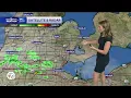 Isolated showers and storms Sunday