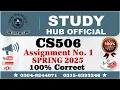 cs506 assignment 1 solution Spring 2025 cs506 assignment 1 solution 2025 cs506 Assignment