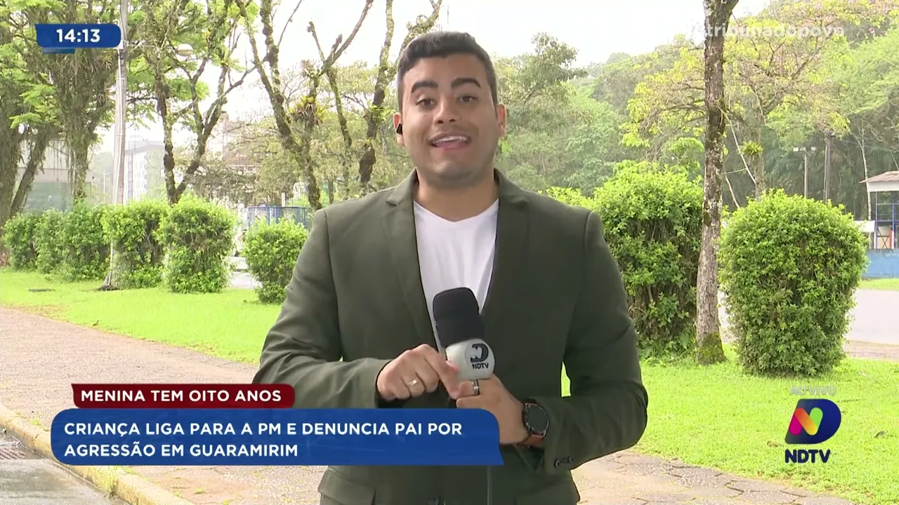 Criança liga para a PM e denuncia pai por agressão em Guaramirim