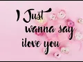 Download Lagu Kinetic Typography (Melly Goeslaw - I Just Wanna Say I Love You)