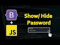 Bootstrap 5 Toggle Visibility Password with JavaScript