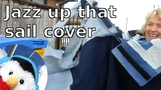 Sail cover repair – canvas work – Ep. 72