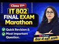Class 11th IT 802 FINAL EXAM MARATHON Quick Revision Live by Barkha Mam score
