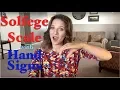 Solfege scale with hand signs