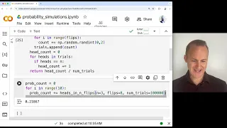 Unit 7 Lesson 2 - Python Application Simulating Probability Coin Flips