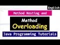 Method Overloading Nesting Java Object Oriented Programming Tutorials