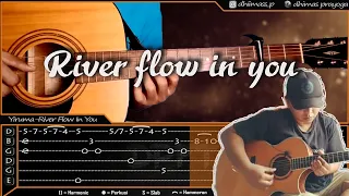 Download Alip Ba Ta - River Flows In You - Tutorial Fingerstyle + TAB MP3