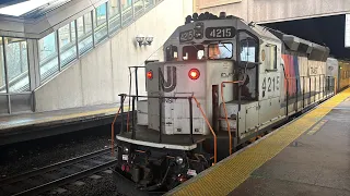 NJ Transit Trains Action At Secaucus Junction