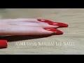 ASMR Long Natural Red Nails