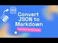 How to convert JSON to Markdown format