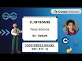 C Joyboard Codeforces Round 902 Div 2 Codeforces DCC NIT-A