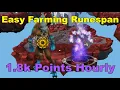 Farming Runespan Points Guide 1 8k Points Hourly 55k XP Technically 83 478