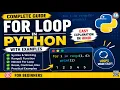 Python For Loop Tutorial in Hindi Complete Guide with Examples Python Programming for Beginners