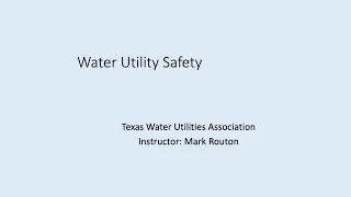 32 Water Utility Safety 